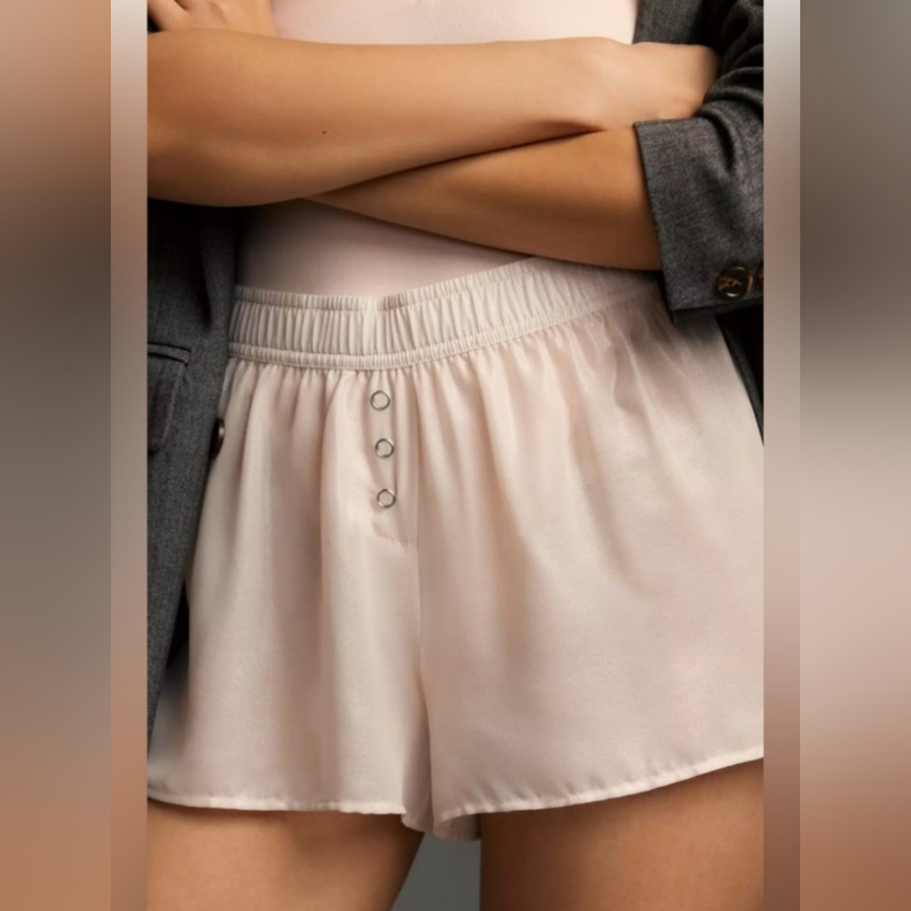 NWT Anthropologie Sheer Shimmer Sleep Shorts